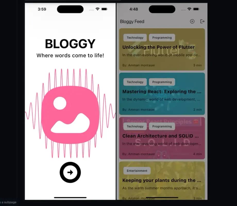 Bloggy (Flutter Blog App) [Clean Architecture, Supabase, Get It, FP Dart, and Bloc]