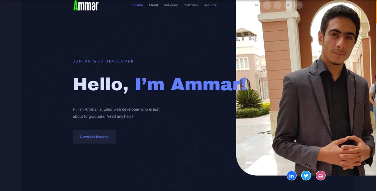 Portfolio Website (Old)
